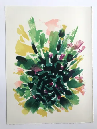 Литография Manessier - L'enfant dans la cité des ombres I : Le Labyrinthe I