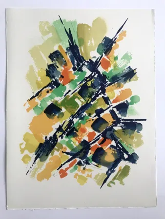 Литография Manessier - L'enfant dans la cité des ombres IV : La Villa Montmorency