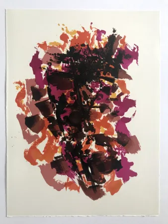 Литография Manessier - L'enfant dans la cité des ombres V : La Commune de Paris