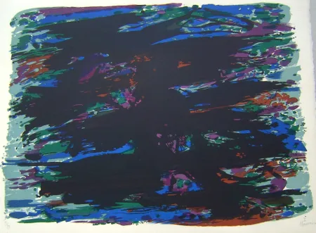 Литография Manessier - Suite de Paques 1, Le Jardin des Oliviers