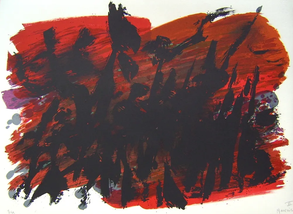 Литография Manessier - Suite de Paques VI, La Cohorte