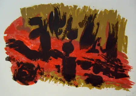 Литография Manessier - Suite de Paques VII, Les Saintes Femmes