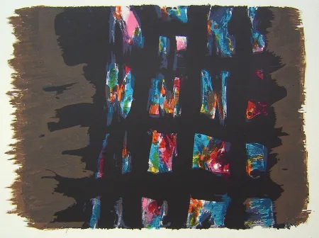 Литография Manessier - Suite de Paques,III, L'Emprisonnement 