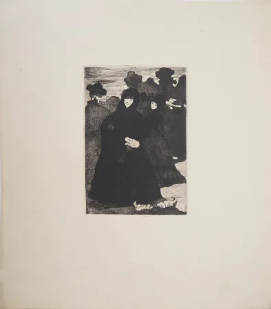 Гравюра Manet - Au Prado