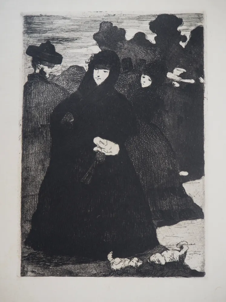 Гравюра Manet - Au Prado