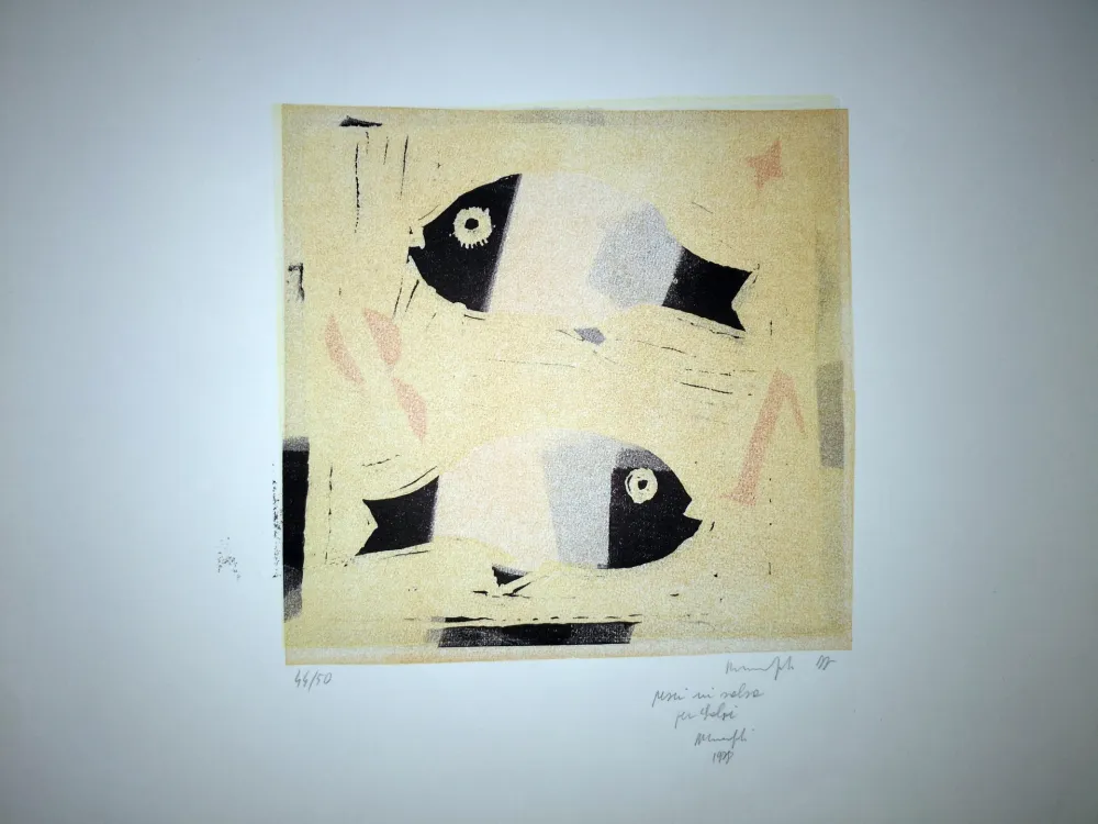 Линогравюра Manfredi - Pesci