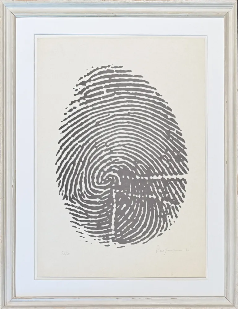 Нет Никаких Технических Manzoni - Piero Manzoni (1933-1963) - Left thumbprint - Photolithograph on paper - 1960