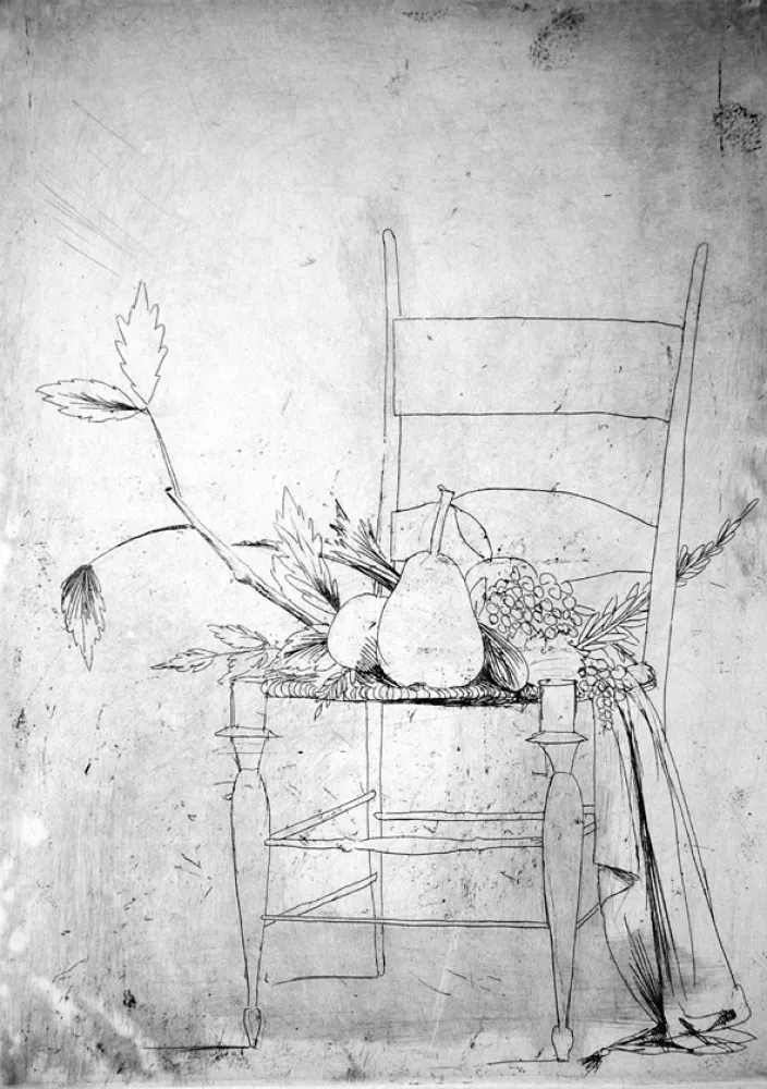 Офорт Manzu - La seggiola