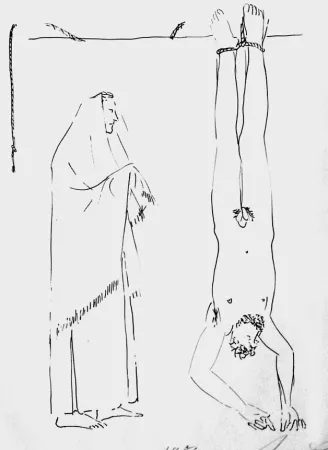 Литография Manzu - Partigiano impiccato