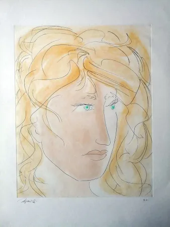 Офорт И Аквитанта Manzu - Volto