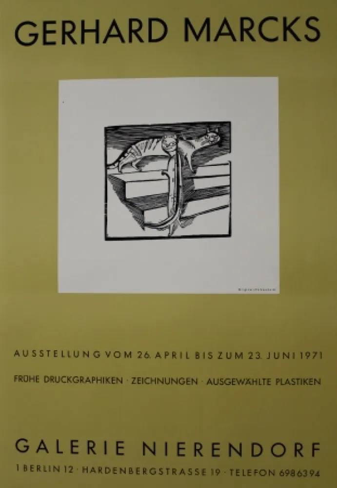 Гравюра На Дереве Marcks - Die kleinen Katzen / The Little Cats