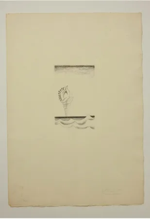 Офорт Marcoussis - Chantre, planche 8 pour « Alcools »