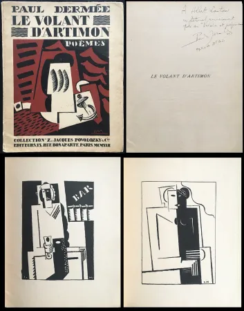 Иллюстрированная Книга Marcoussis - Paul Dermée : LE VOLANT D'ARTIMON. POÈMES. Exemplaire avec envoi 
