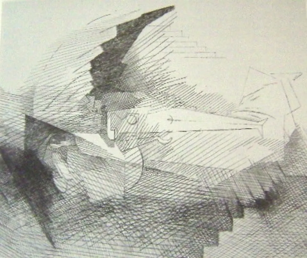 Гравюра Marcoussis - Planches de salut, N. 8