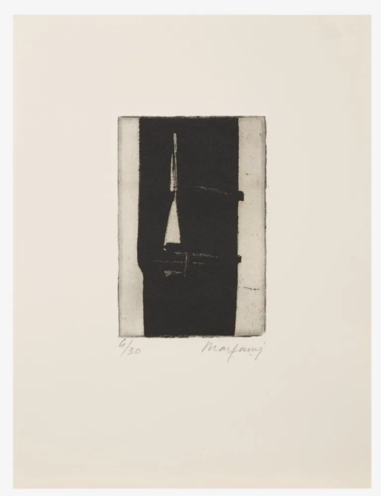 Офорт Marfaing - Sans titre, 1975. Eau-forte signée. 