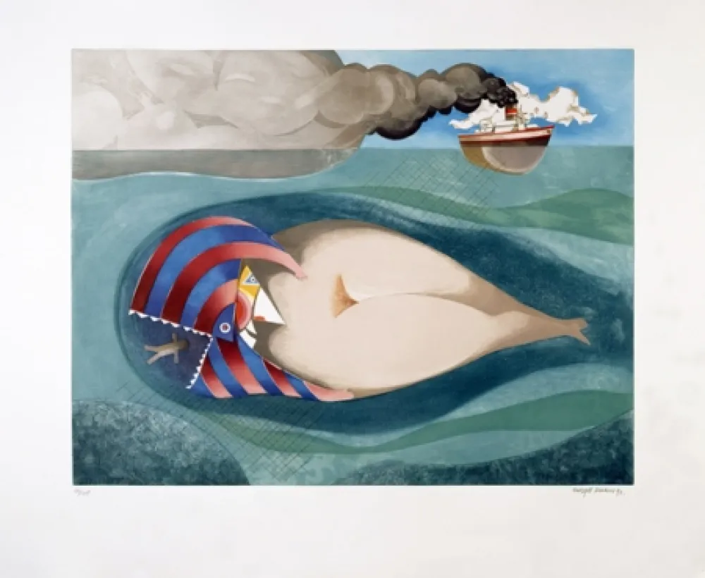 Акватинта Marin - La Baleine