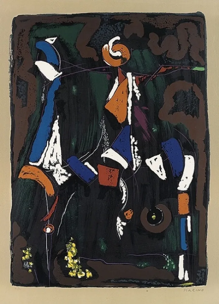 Литография Marini - Bunter Reiter II