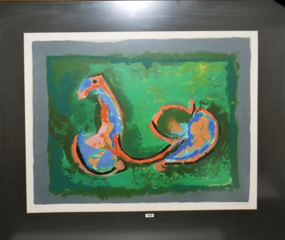 Офорт И Аквитанта Marini - Cavallo in armonia