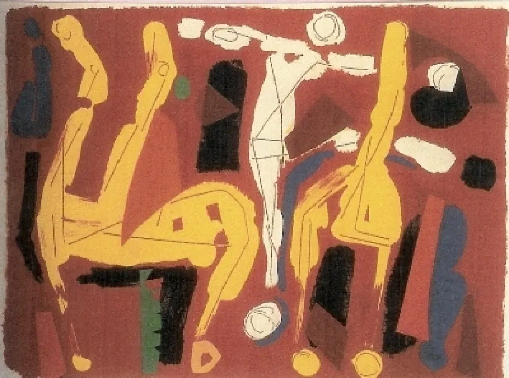 Литография Marini - Chevaux et Cavaliers V