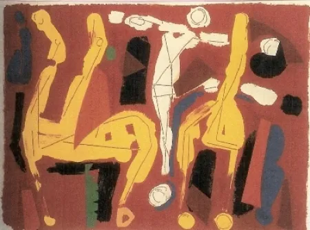 Литография Marini - Chevaux et Cavaliers V