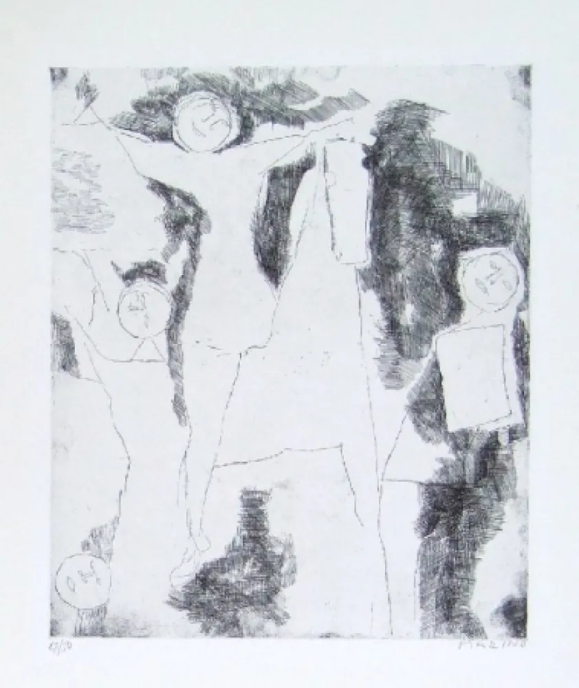 Офорт Marini - Giocolieri