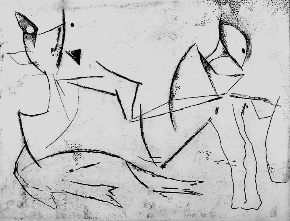 Офорт Marini - Guerriero