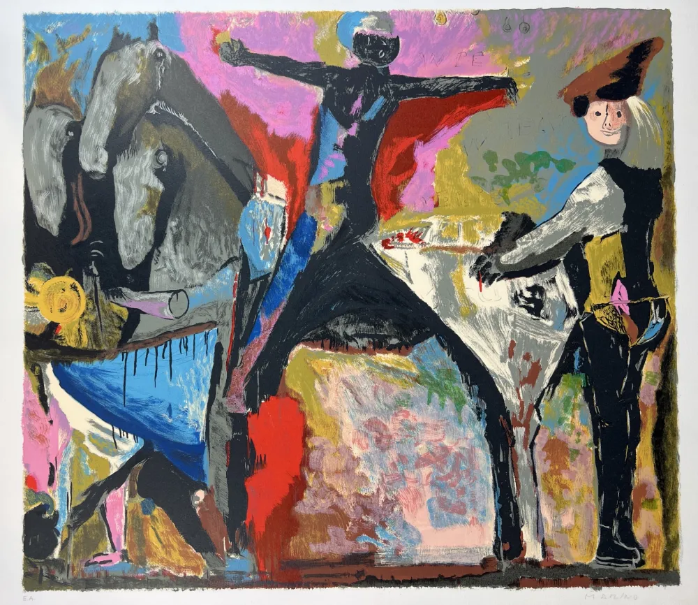 Литография Marini - IL GRANDE TEATRO DELLE MASCHERE