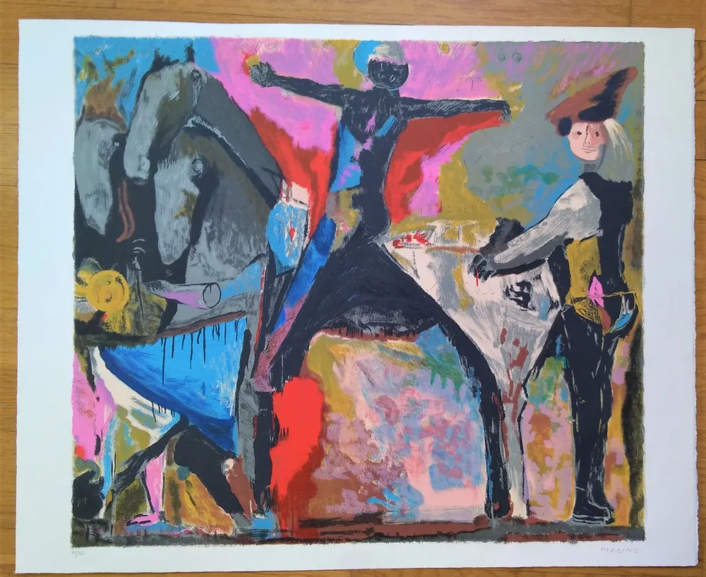 Литография Marini - Il grande teatro delle maschere