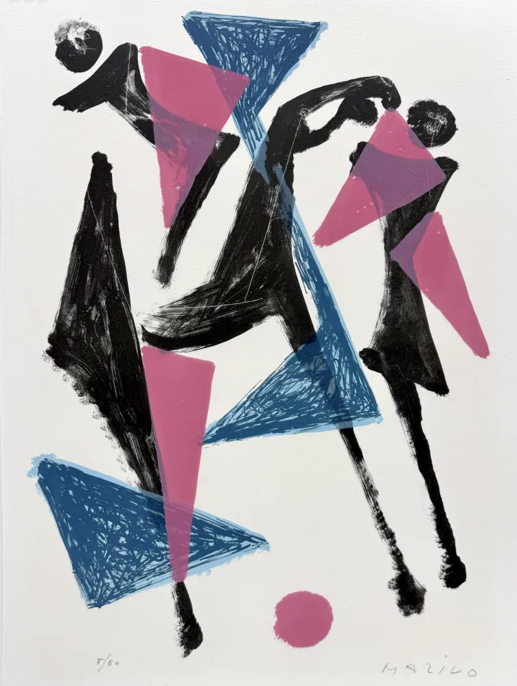 Литография Marini - Le Cheval au Manege