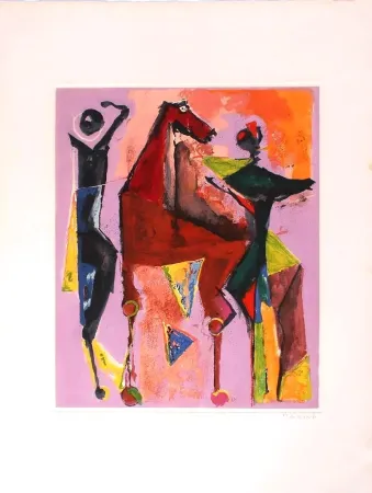 Офорт И Аквитанта Marini - Marino from Shakespeare I, tavola III