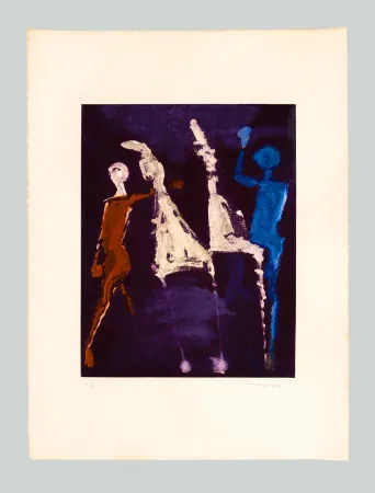 Офорт И Аквитанта Marini - Marino from Shakespeare (Tav. VIII)