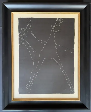 Литография Marini - Marino Marini (1901 – 1980) - Giochi a cavallo - lithograph on paper - 1953