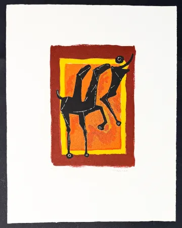 Гравюра Marini - Marino Marini (1901–1980) - Giocoliere - Colour etching and aquatint on Arches paper - 1977