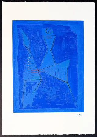 Гравюра Marini - Marino Marini (1901–1980) - MARINO FROM GOETHE - Color drypoint etching and aquatint on Arches paper - 1979