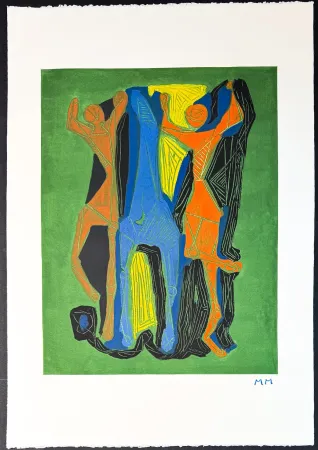 Гравюра Marini - Marino Marini (1901–1980) - MARINO FROM GOETHE - Color drypoint etching and aquatint on Arches paper - 1979