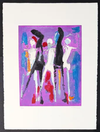 Гравюра Marini - Marino Marini (1901–1980) - MARINO FROM SHAKESPEARE II - Color drypoint etching and aquatint on paper - 1978