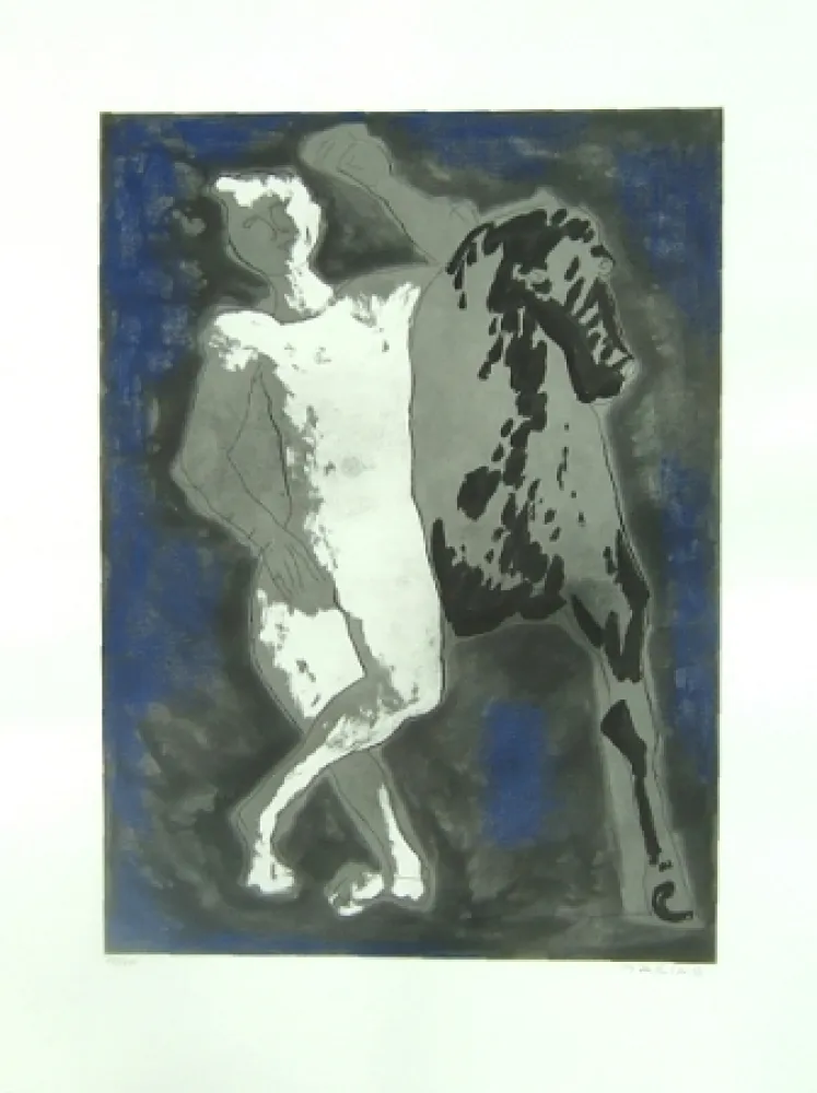 Офорт И Аквитанта Marini - Omaggio a Michelangelo