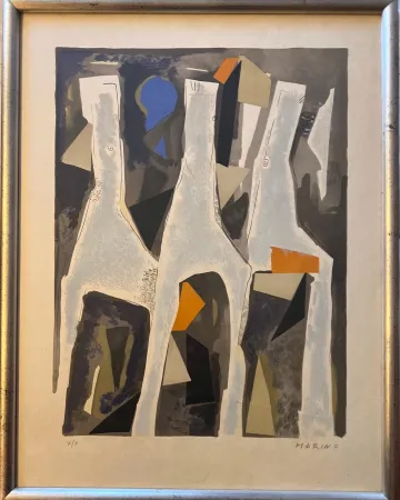 Литография Marini - Personnages du Sacre du Printemps I