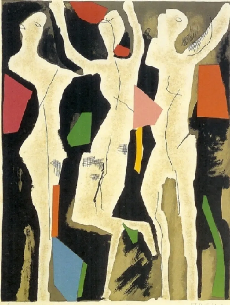 Литография Marini - Personnages du Sacre du Printemps I