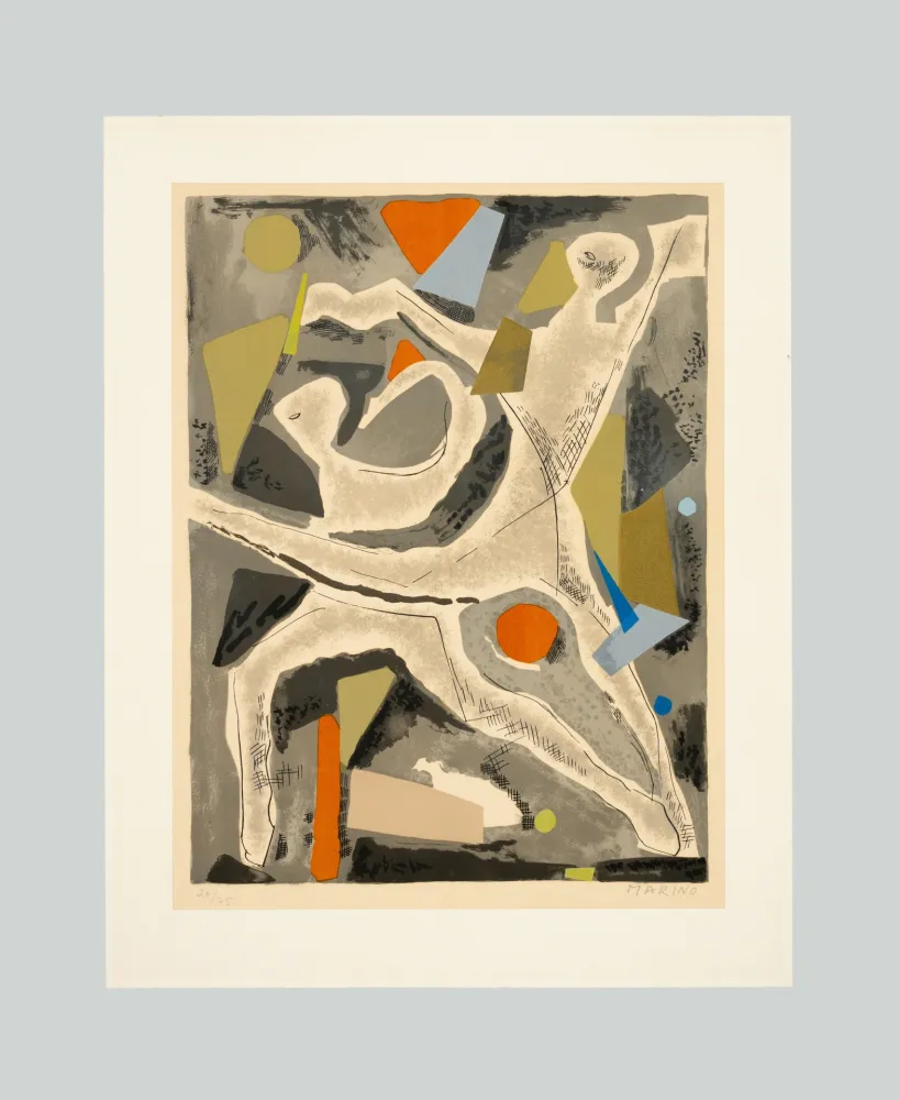 Литография Marini - Personnages du Sacre du Printemps VI