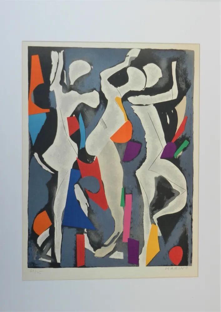 Литография Marini - Personnages du sacre du printemps VIII