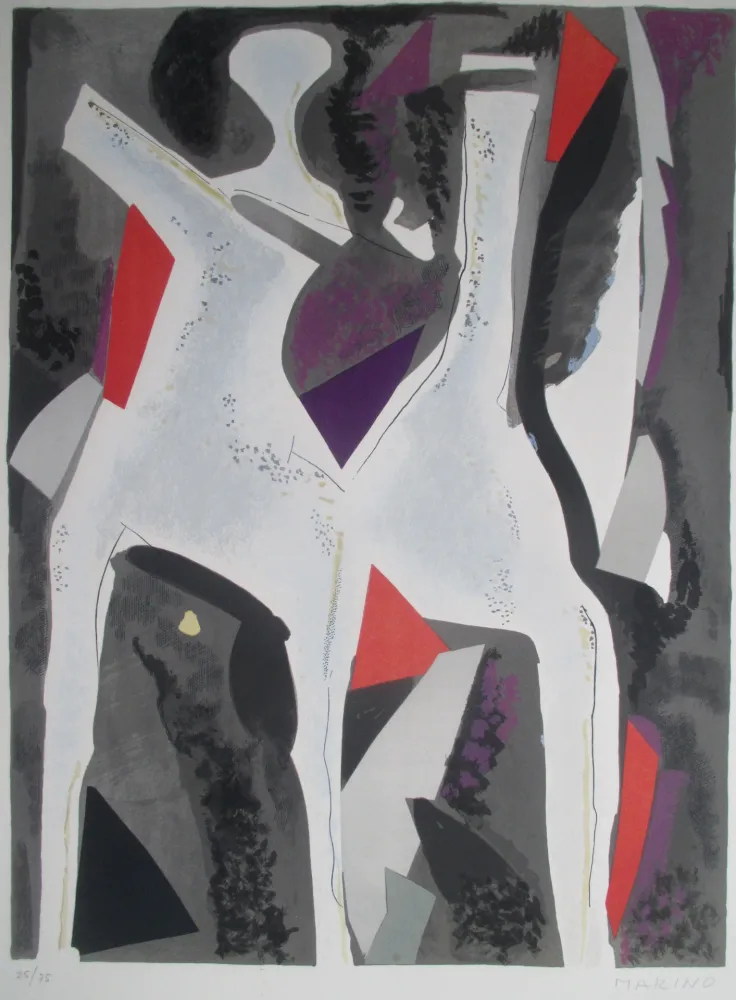 Литография Marini - Personnages du Sacre Printemps  II