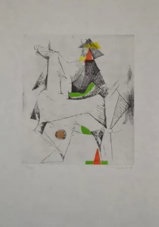 Офорт И Аквитанта Marini - Portfolio A-133 Composizione