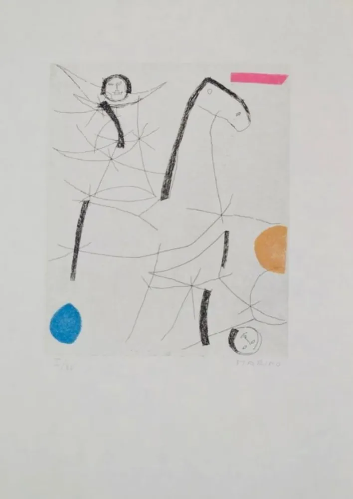 Офорт И Аквитанта Marini - Portfolio A-137 Toute De Marino