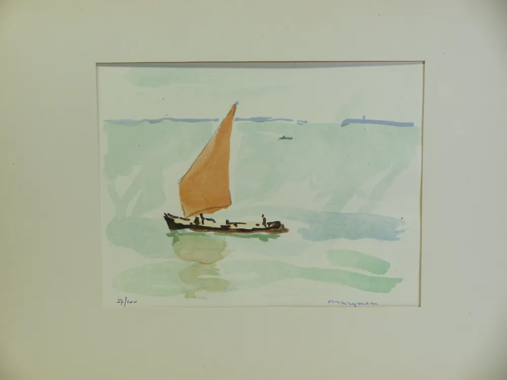 Литография Marquet - Dix estampes originales. 1947. 