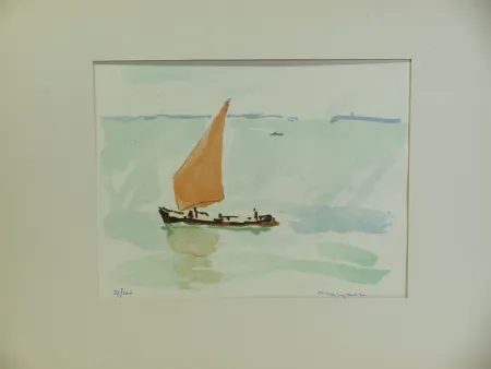 Литография Marquet - Dix estampes originales. 1947. 