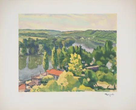 Литография Marquet - La Frette sur Seine