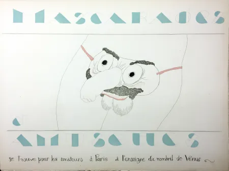 Иллюстрированная Книга Martin - MASCARADES ET AMUSETTES (ex. avec double état des illustrations). ‎ 1933.