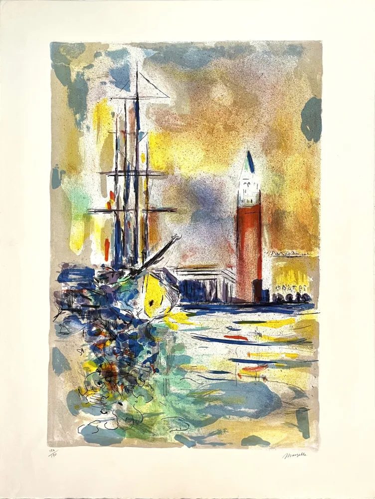 Литография Marzelle - Le Voilier