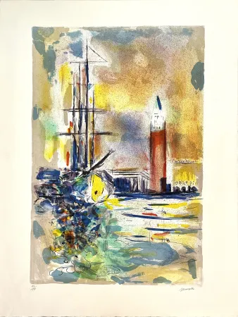 Литография Marzelle - Le Voilier